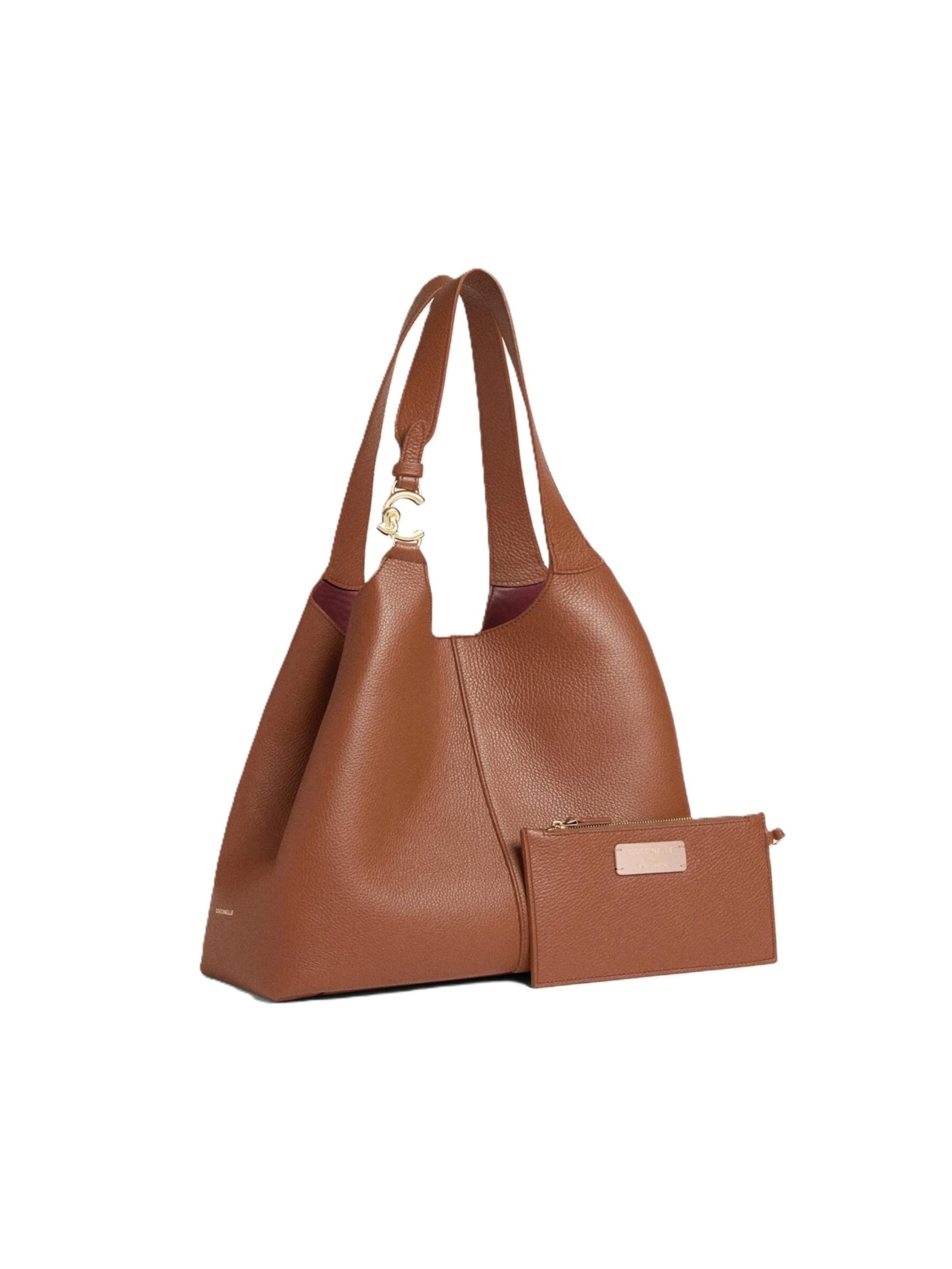 Coccinelle Schultertasche 'E1SHA110101'‌‌ in Braun: Vorderseite