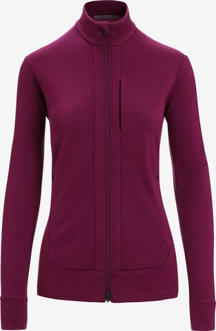 ICEBREAKER Sports sweat jacket 'Quantum III' in Purple: front