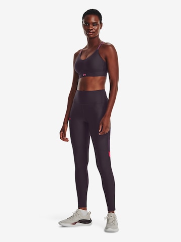 UNDER ARMOUR Skinny Sporthose in Lila