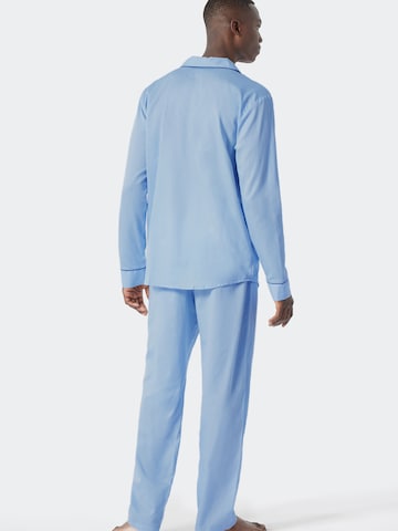 SCHIESSER Pikk pidžaama, värv sinine
