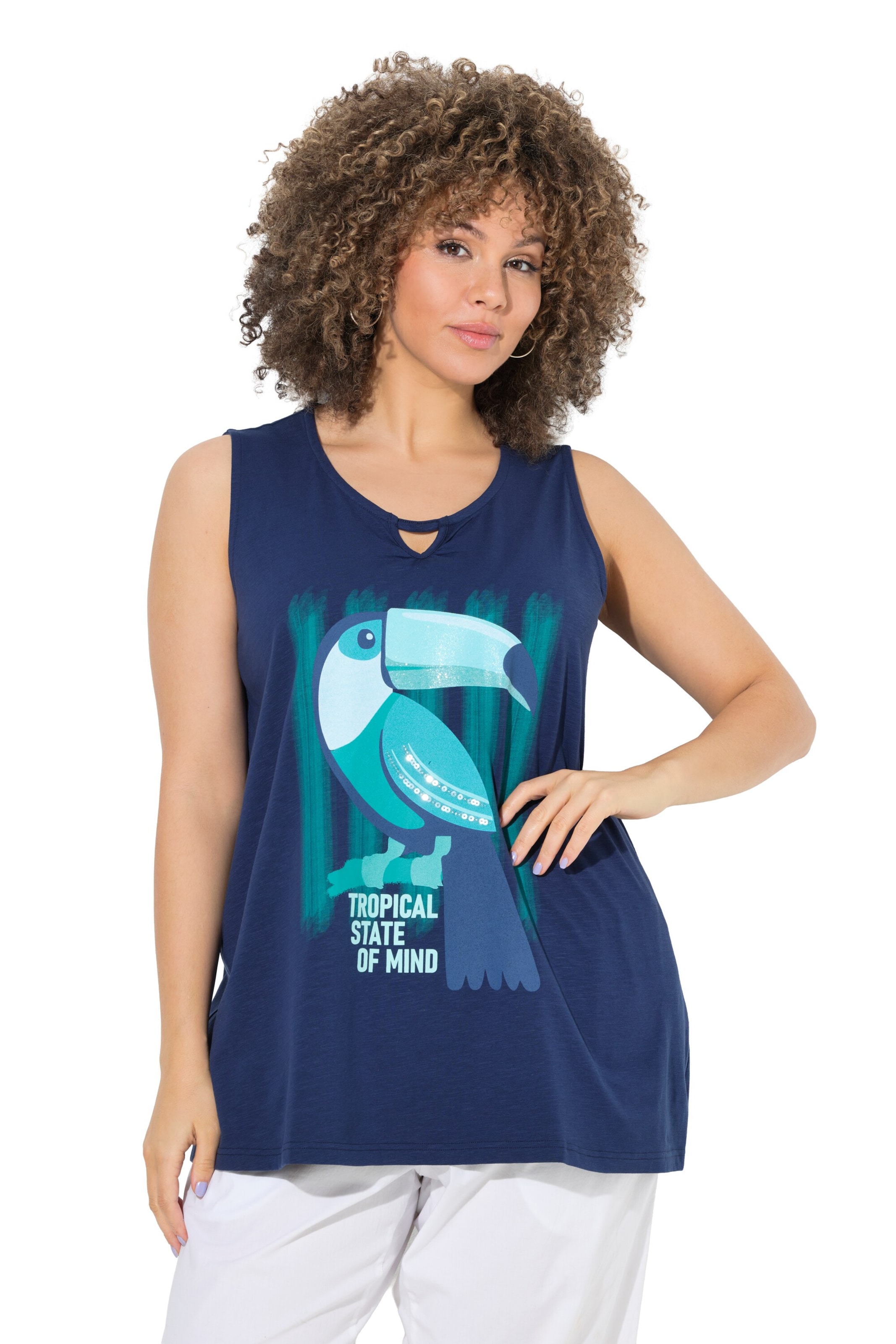 Ulla Popken Top in Blau: Vorderseite