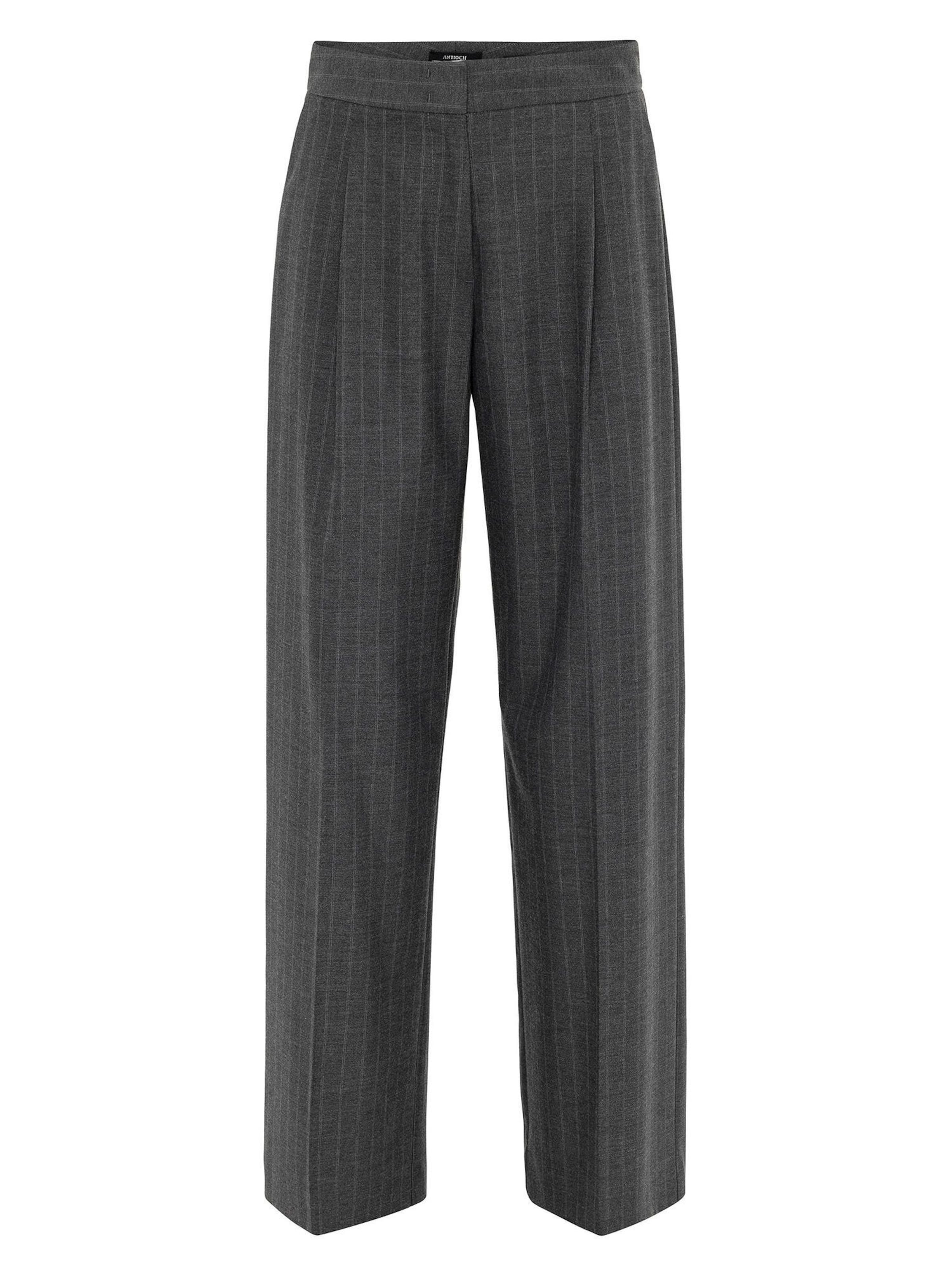 Antioch Loosefit Ráncos nadrág - szürke: elől