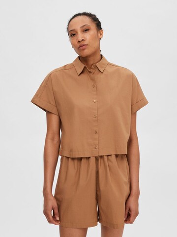 SELECTED FEMME Blouse in Brown