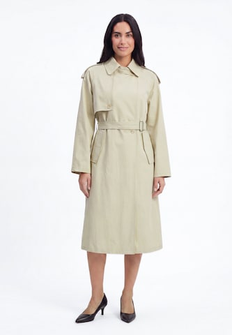 Manteau mi-saison usha BLACK LABEL en beige : devant