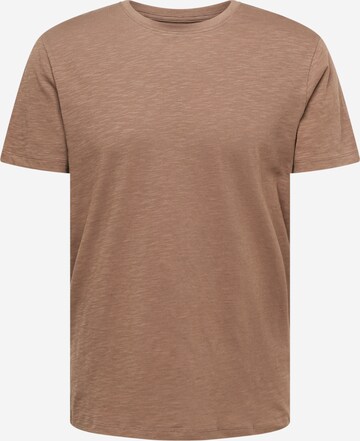 SELECTED HOMME T-shirt 'ASPEN' i brun: framsida