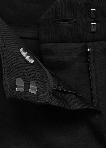 MANGO Wide leg Pleated Pants 'Blanca-W' in Black