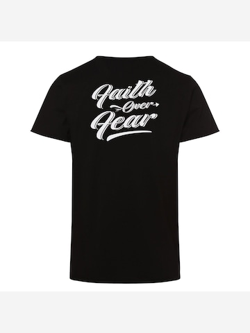 Rheinrebell Shirt 'T Shirt "Faith" Black'‌‌‌‌‌‌‌‌‌ in Schwarz