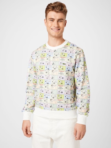 LACOSTE Sweatshirt 'X Peanuts' in Blauw: voorkant