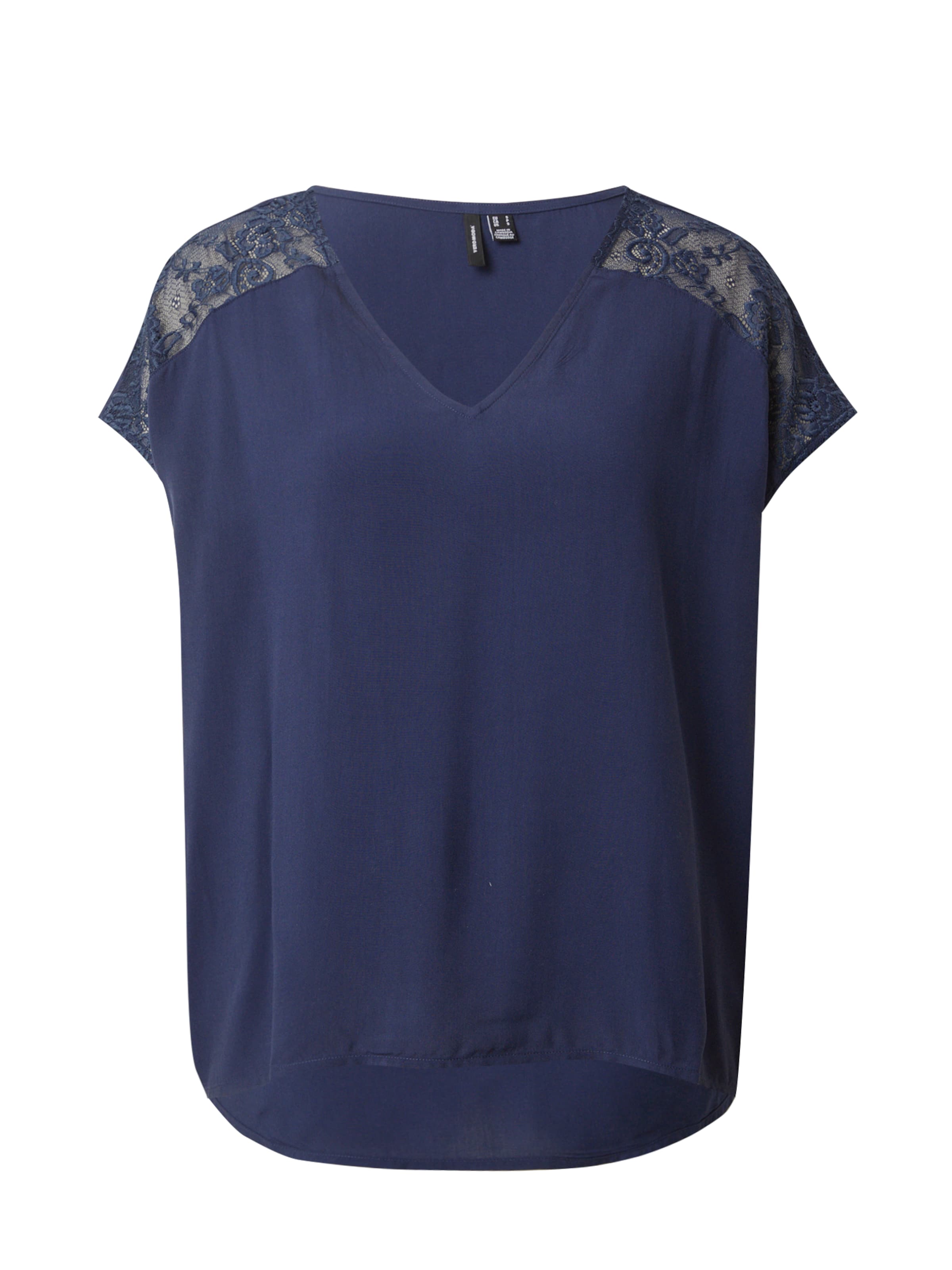 VERO MODA Blouse 'VMRusk' in Blauw: voorkant
