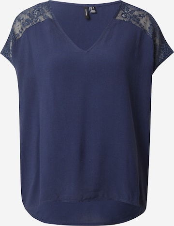 VERO MODA - Blusa 'RUSK' em azul: frente