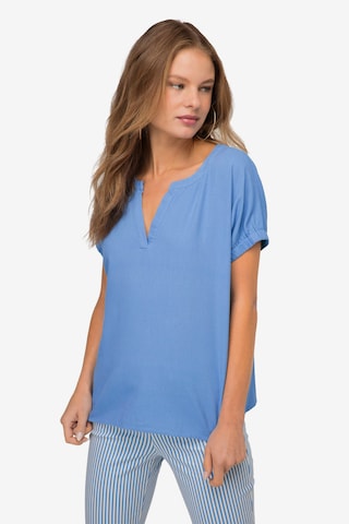 LAURASØN Blouse in Blauw: voorkant