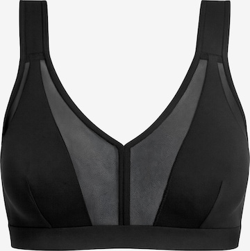 Vivisence T-shirt Bra '1088' in Black: front