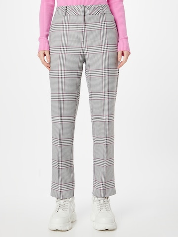 Regular Pantalon à plis COMMA en gris : devant