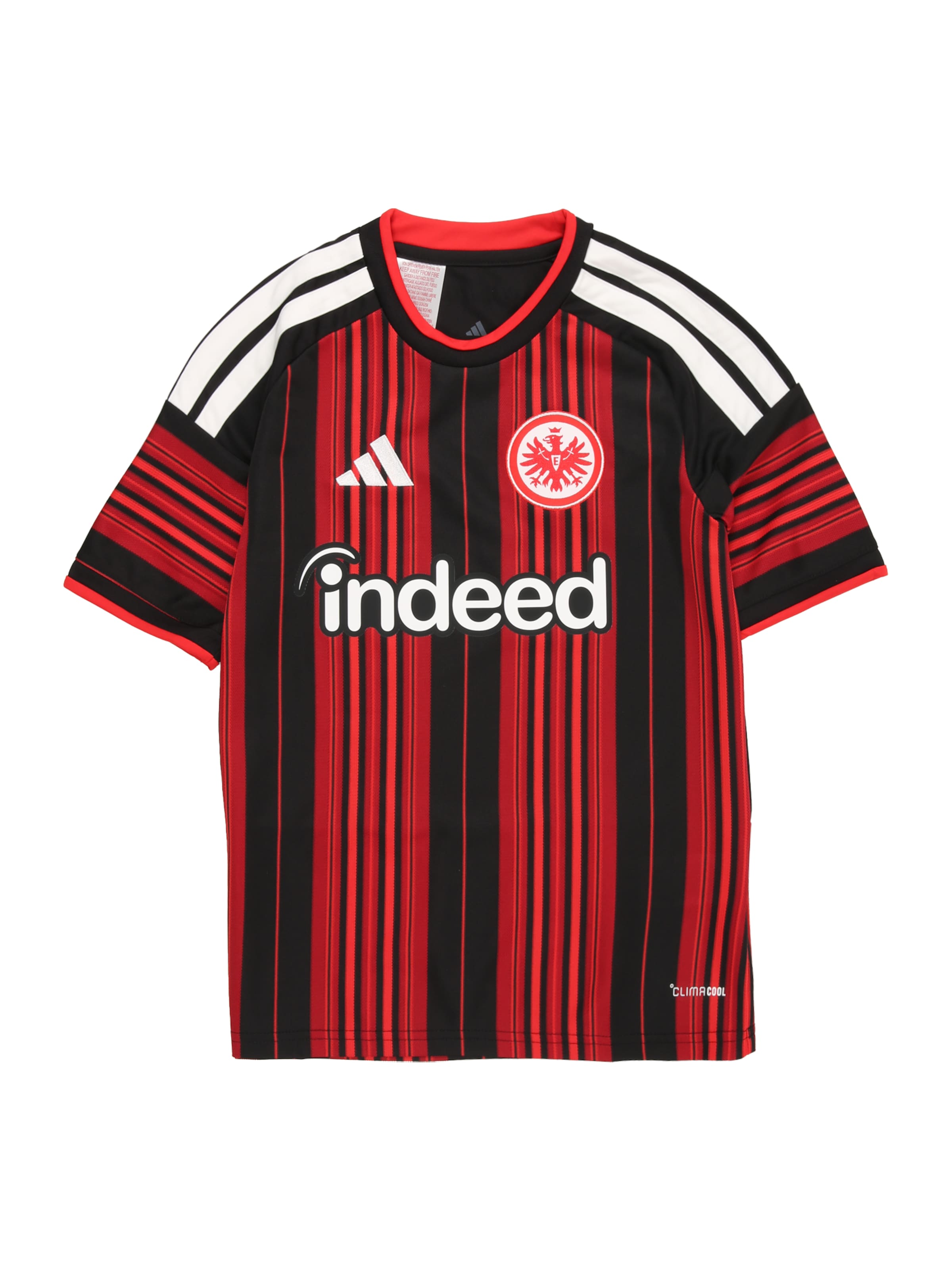 ADIDAS PERFORMANCE Функционална тениска 'Eintracht Frankfurt 26/27 Home' в черно: отпред