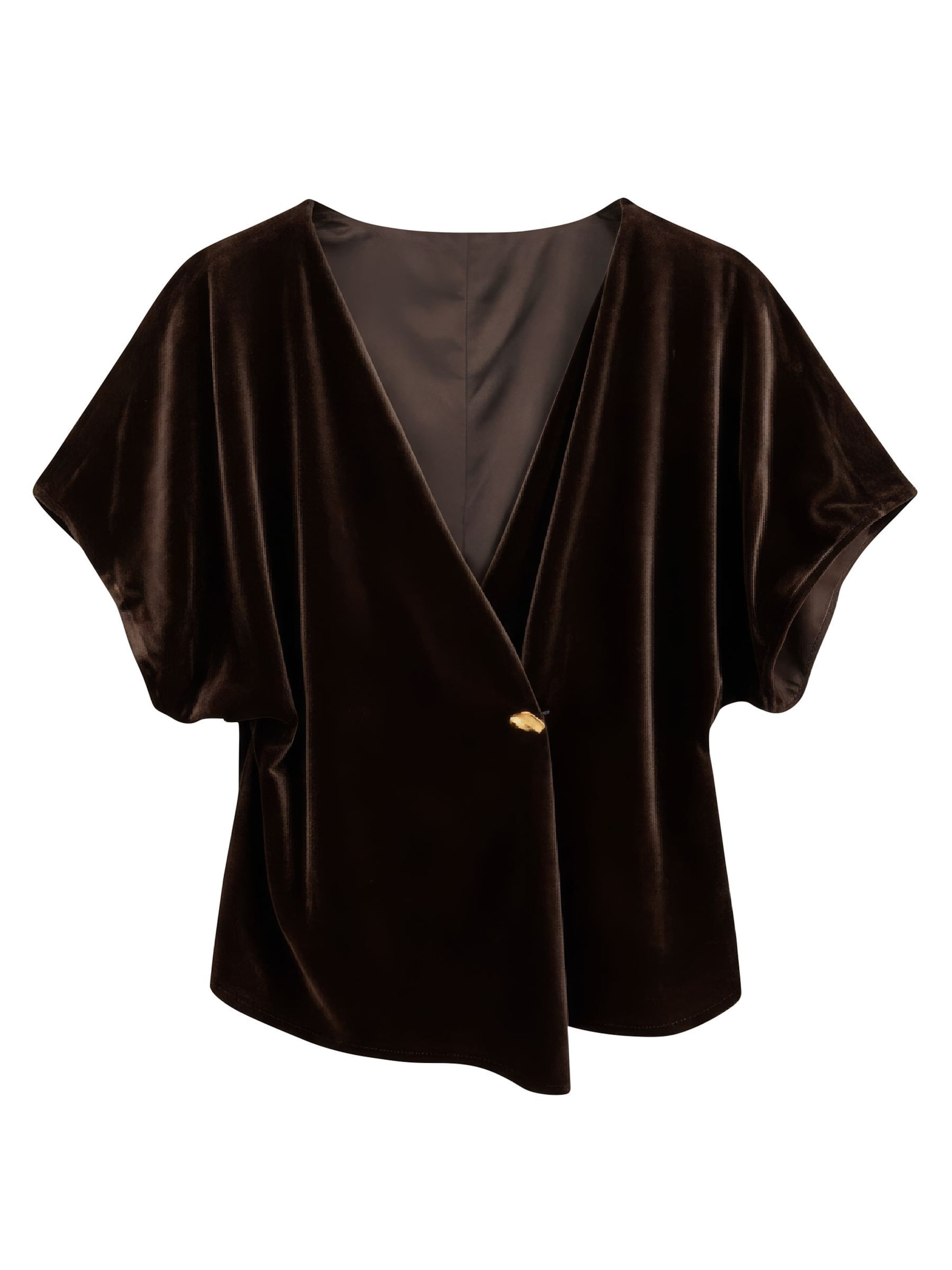VERO MODA Blouse in Bruin: voorkant