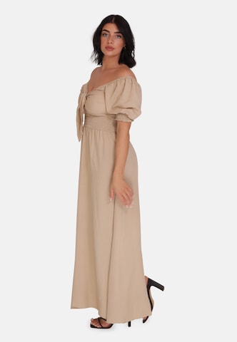 Elara Kleid in Braun