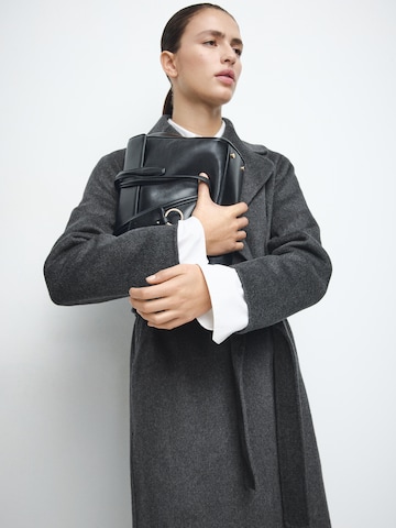 MANGO Mantel 'Batin' in Grau