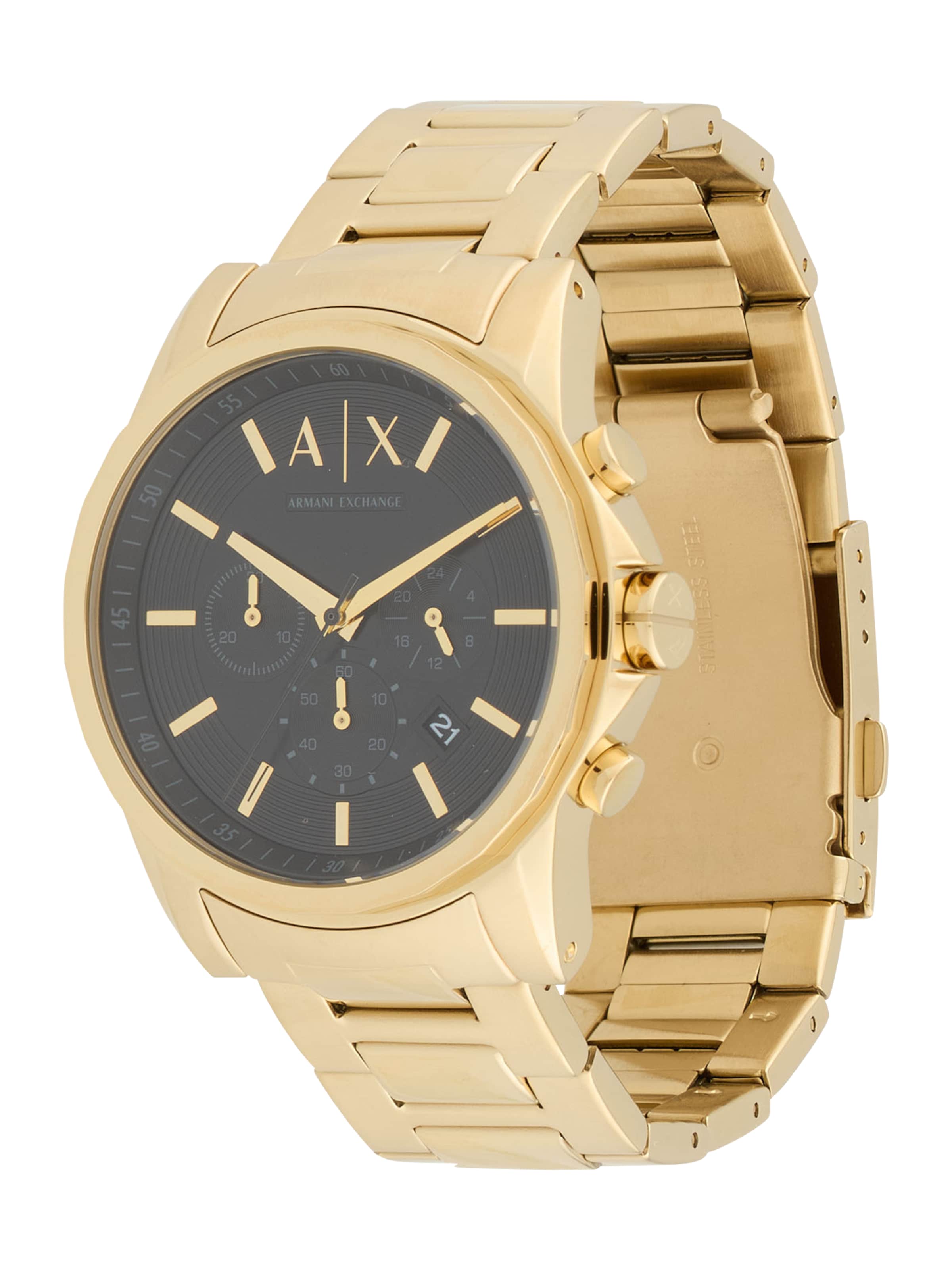 ARMANI EXCHANGE Аналоговые часы в Золотой: спереди