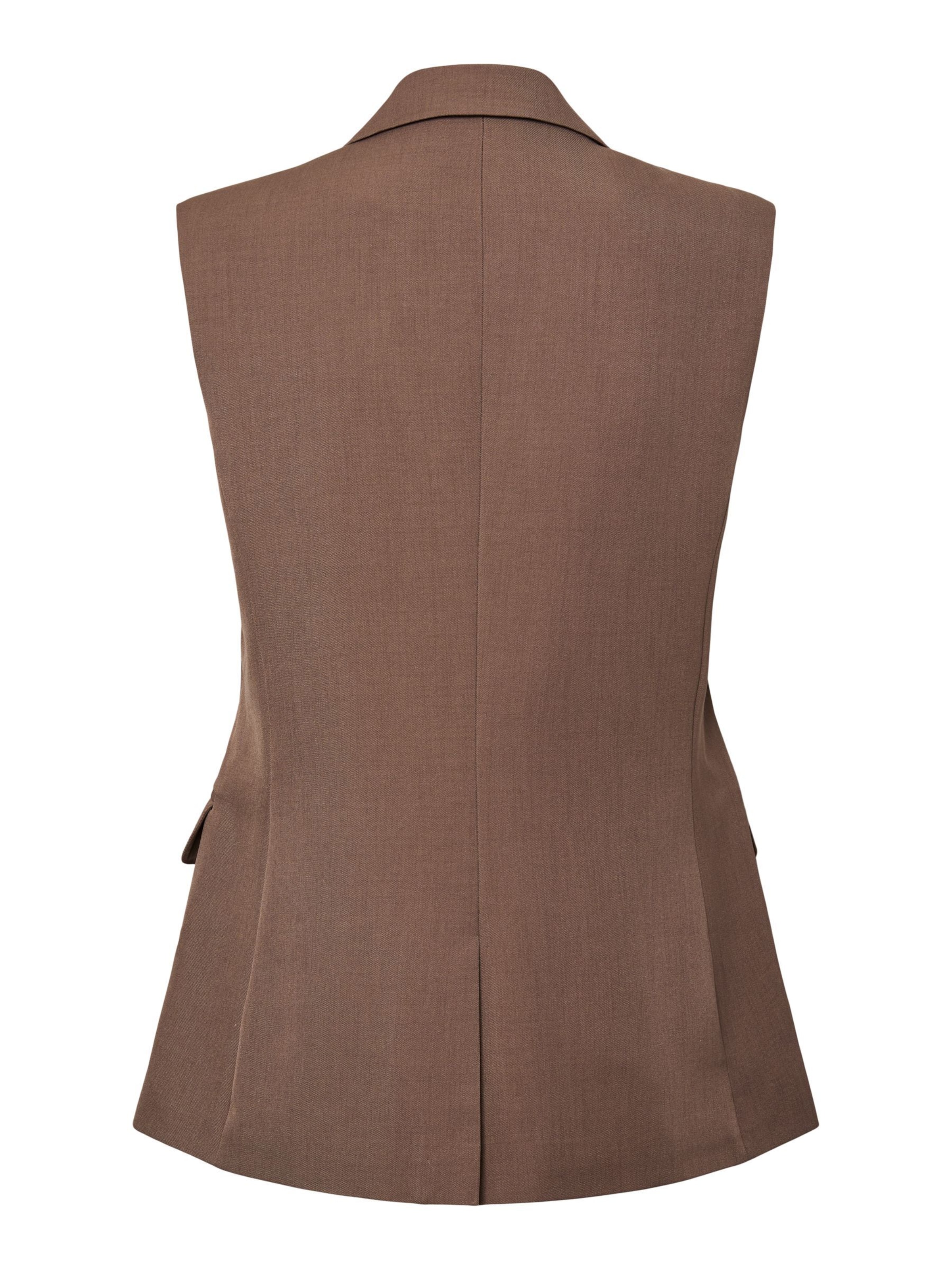 Gilet 'PCBlossom' PIECES en marron