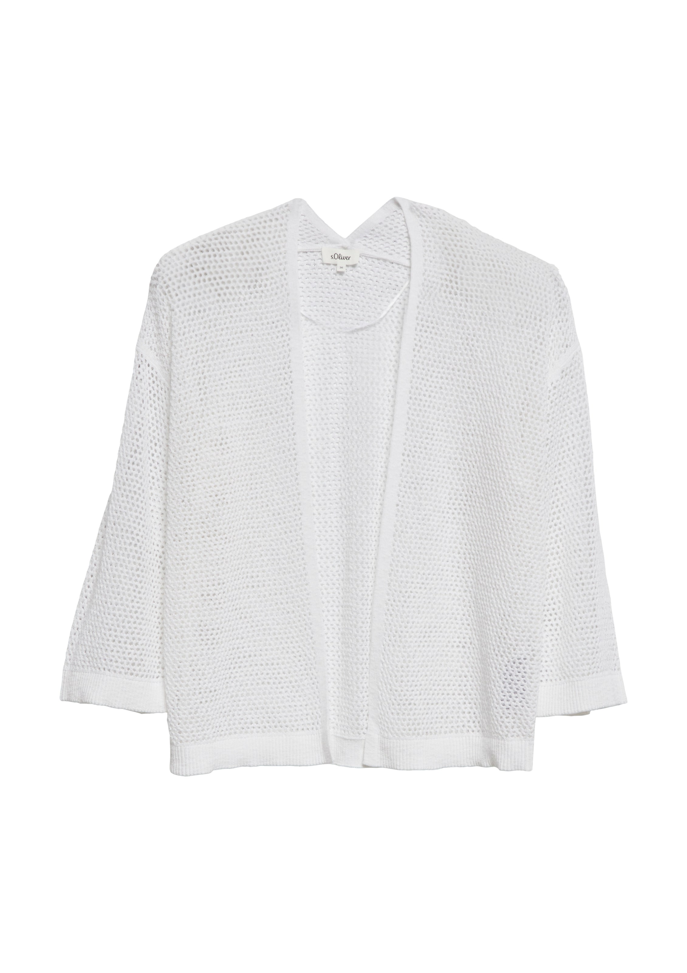 Cardigan s.Oliver en blanc : devant