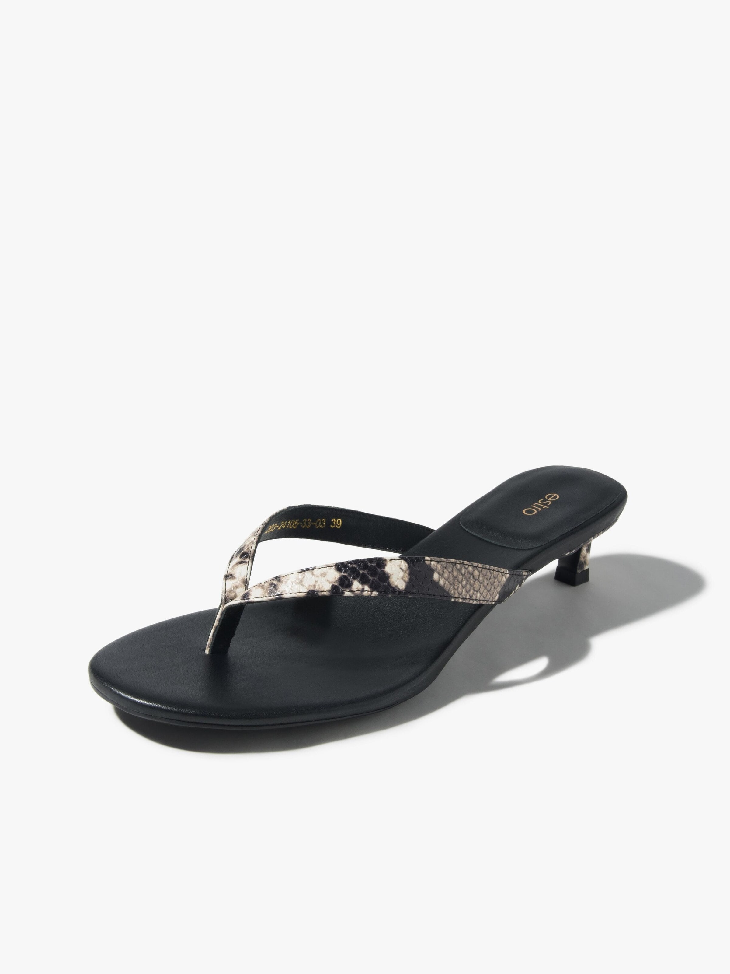 Estro Sandalen met riem '203-24105-33' in 36 in de kleur Zwart, Productweergave