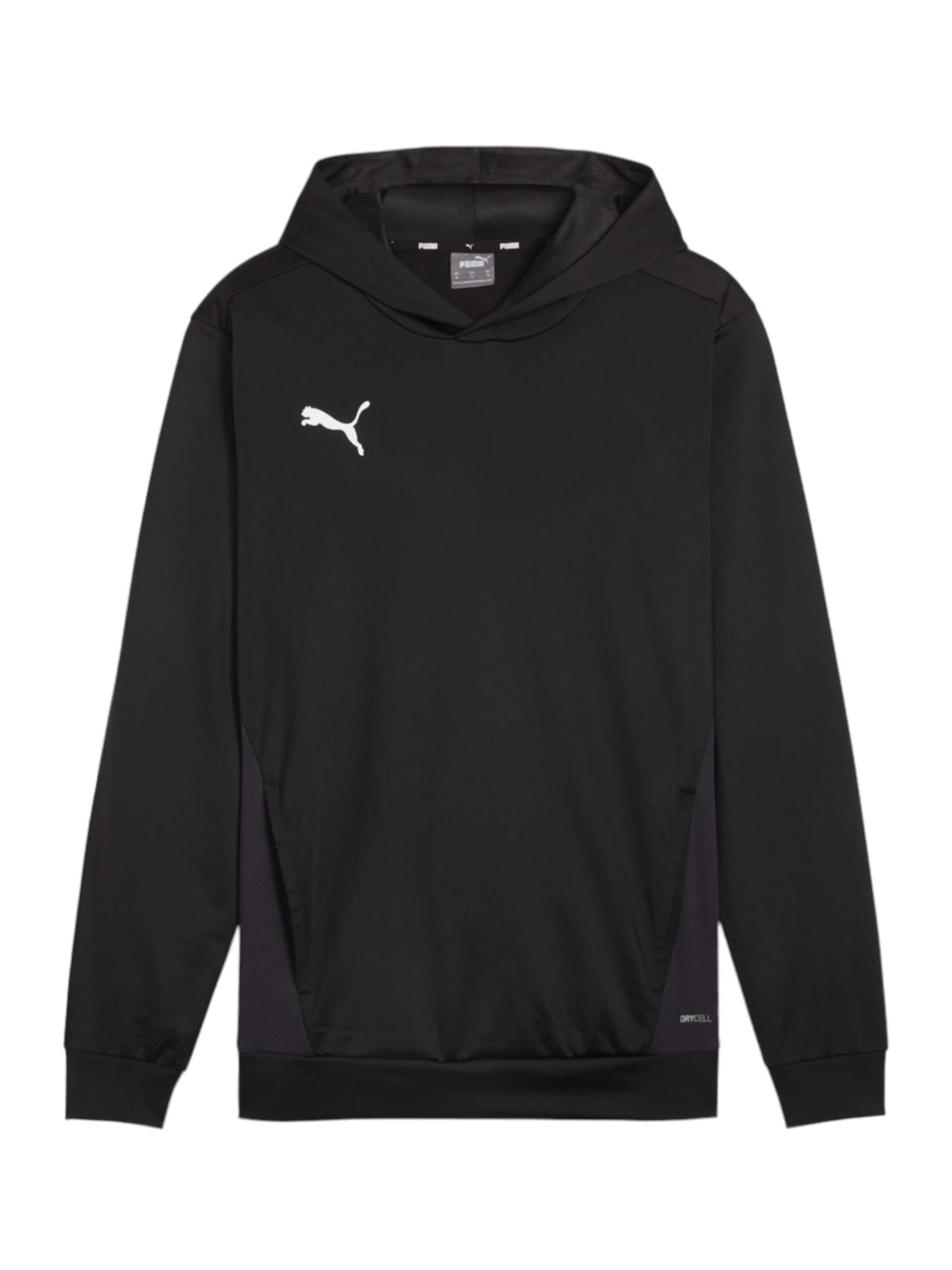 Sweat de sport 'TeamGoal' PUMA en noir : devant