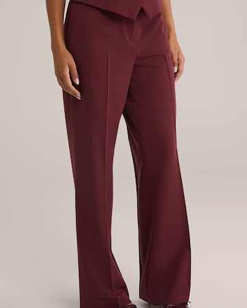 WE Fashion Широкий Плиссированные брюки в Красный