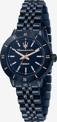 Maserati Uhr in Blau: predná strana