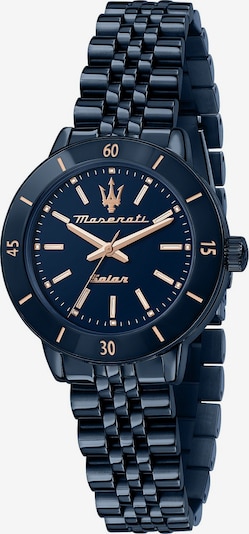 Maserati Analoog horloge in de kleur Donkerblauw / Goud, Productweergave