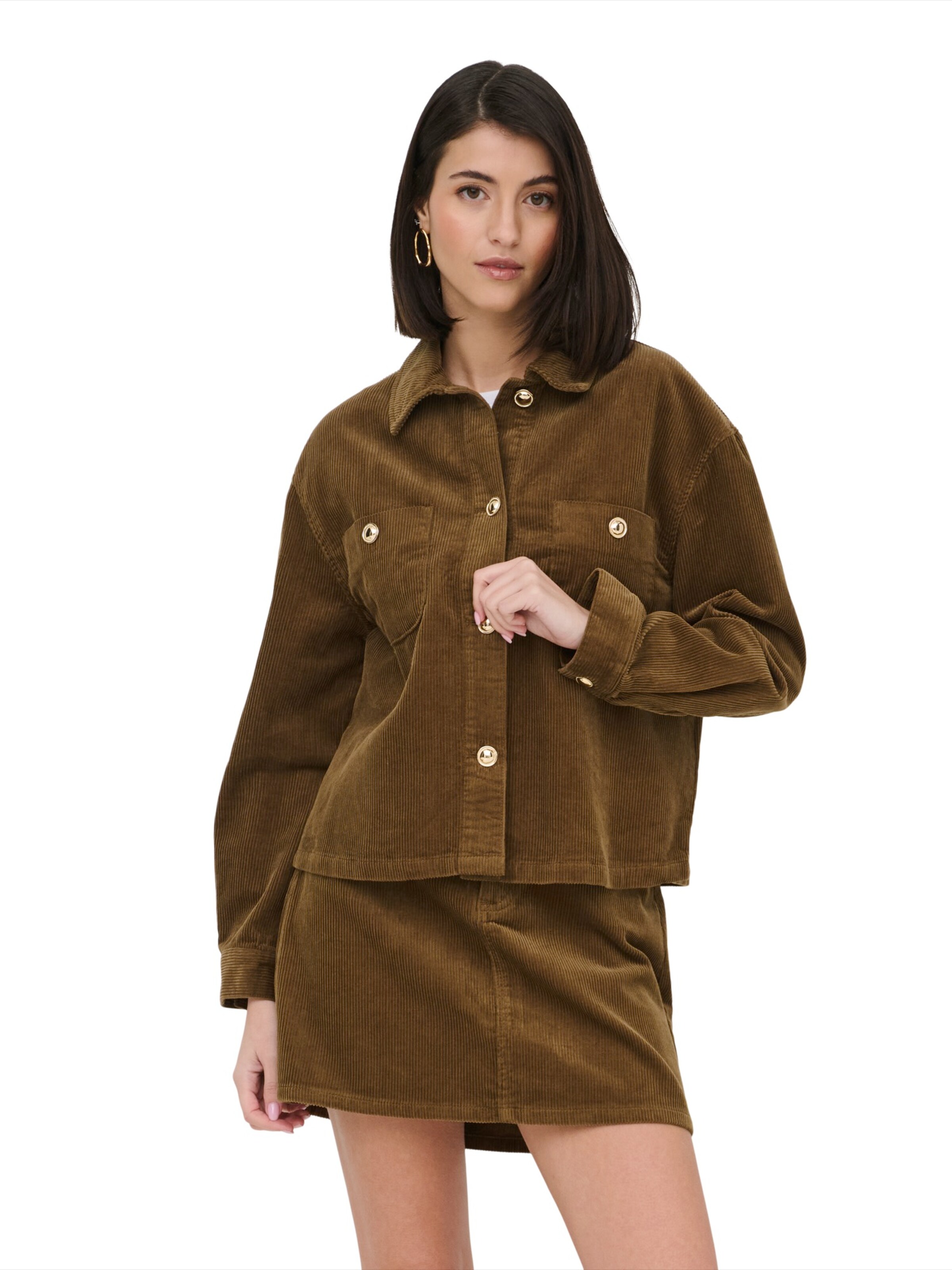 JDY Kurtka przejściowa 'JDYSHIRAZ' w kolorze brązowy: przód