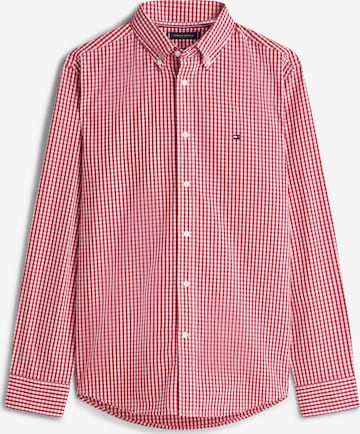 TOMMY HILFIGER Regular Fit Hemd in Rot: Vorderseite