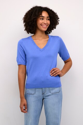 Pull-over 'Lizza' Kaffe en bleu : devant