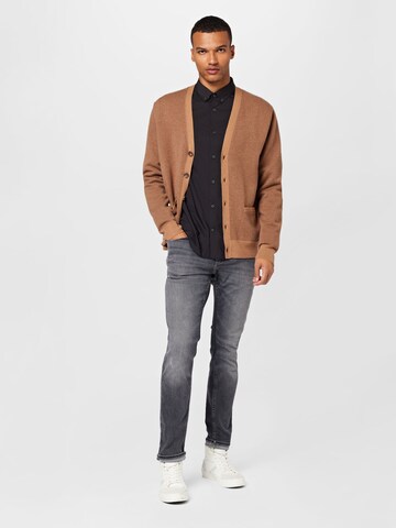 BURTON MENSWEAR LONDON Slim fit Zakelijk overhemd in Zwart