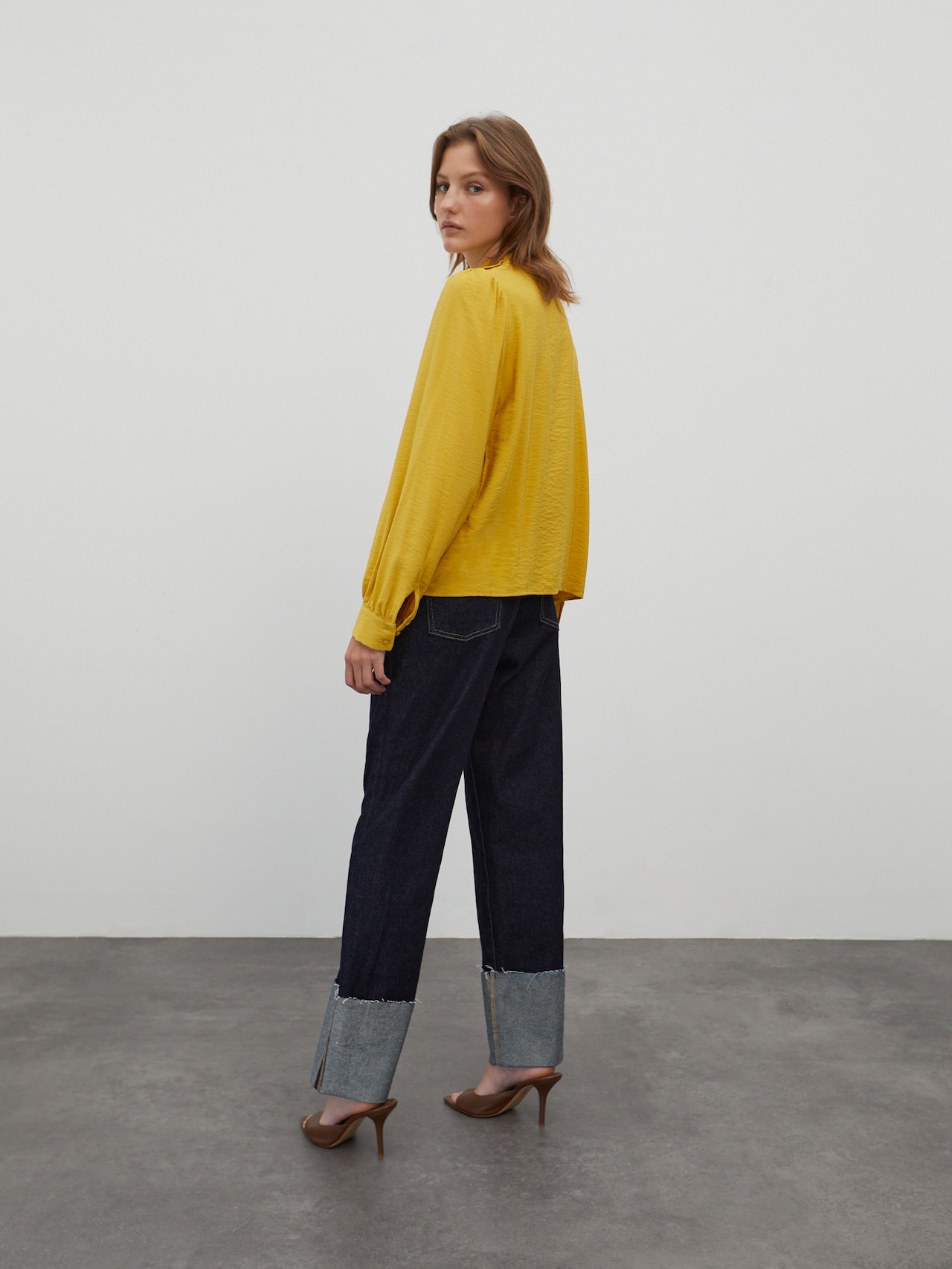 EDITED Chemisier 'Nico' jaune