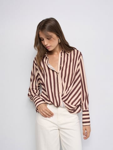 Salsa Jeans Bluse in Beige: Vorderseite