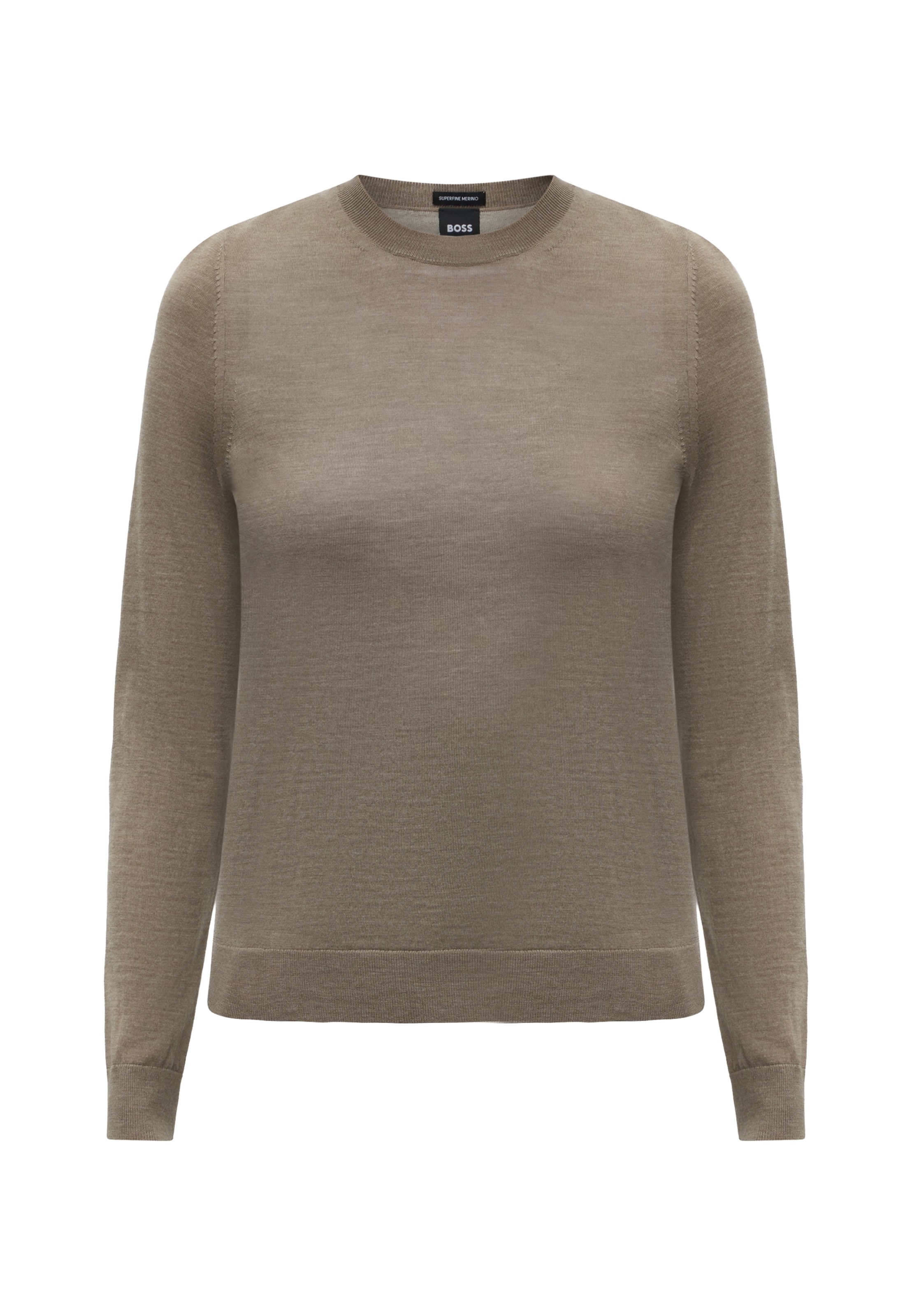 BOSS Sweater 'Ferpina' in Brown: front