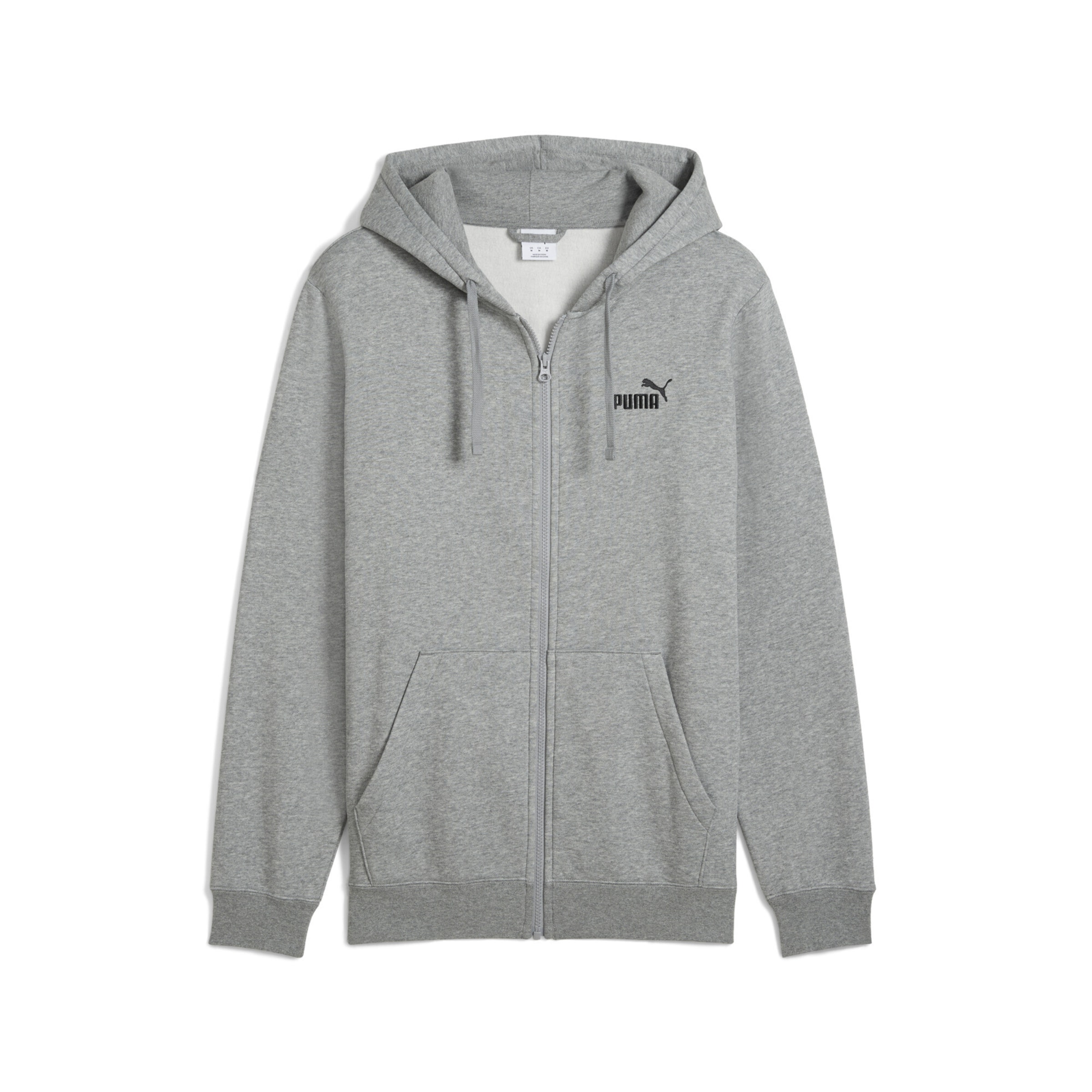 Veste de survêtement 'Essentials No. 1' PUMA en gris : devant