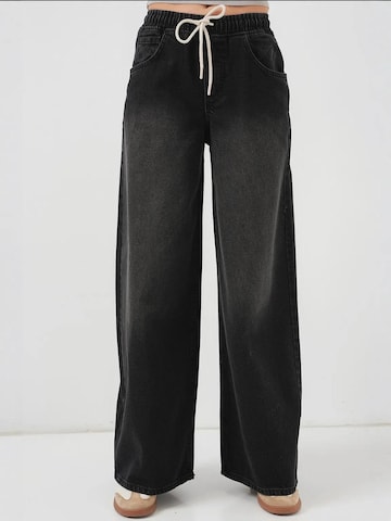 Bigdart Wide Leg Jeans in Schwarz: Vorderseite