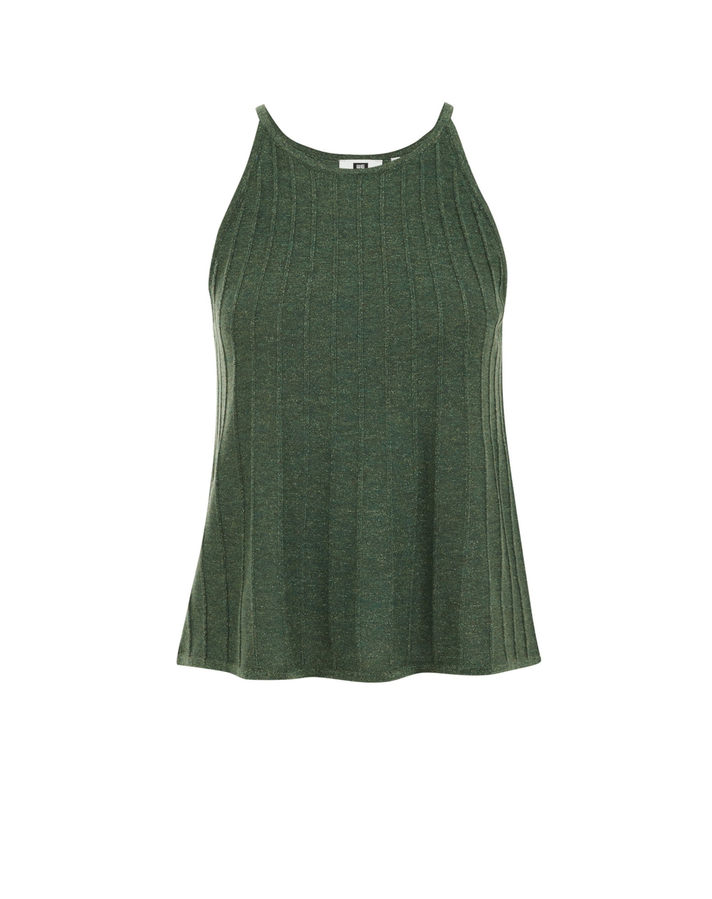 WE Fashion Top z naramnicami | temno zelena barva, Prikaz izdelka