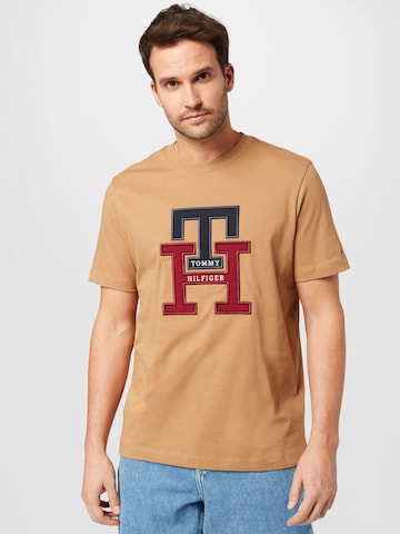TOMMY HILFIGER T-Shirt in Braun: predná strana