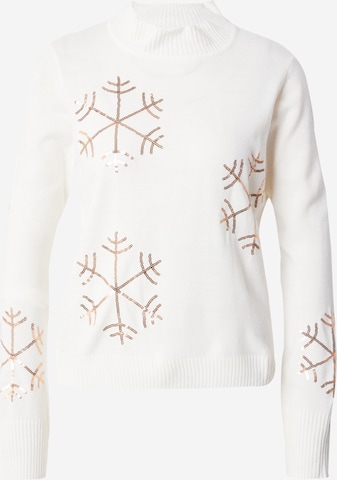 VILA Sweater in White: front