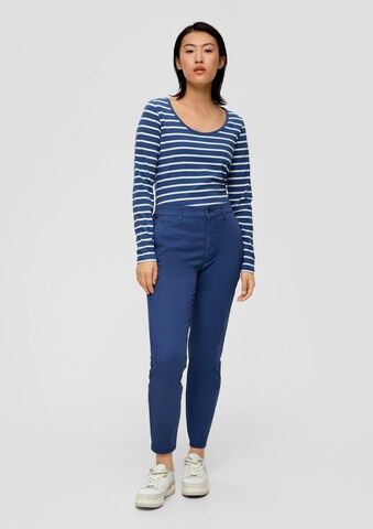 Effilé Pantalon chino s.Oliver en bleu