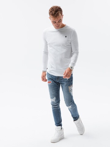 Ombre Shirt 'L135' in Weiß