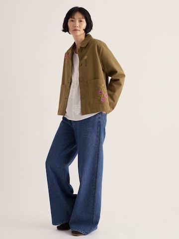 Seasalt Cornwall Between-season jacket 'Porth Embroidered' in Green