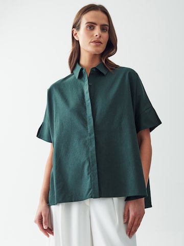 Willa - Blusa 'DILLAN' en verde: frente