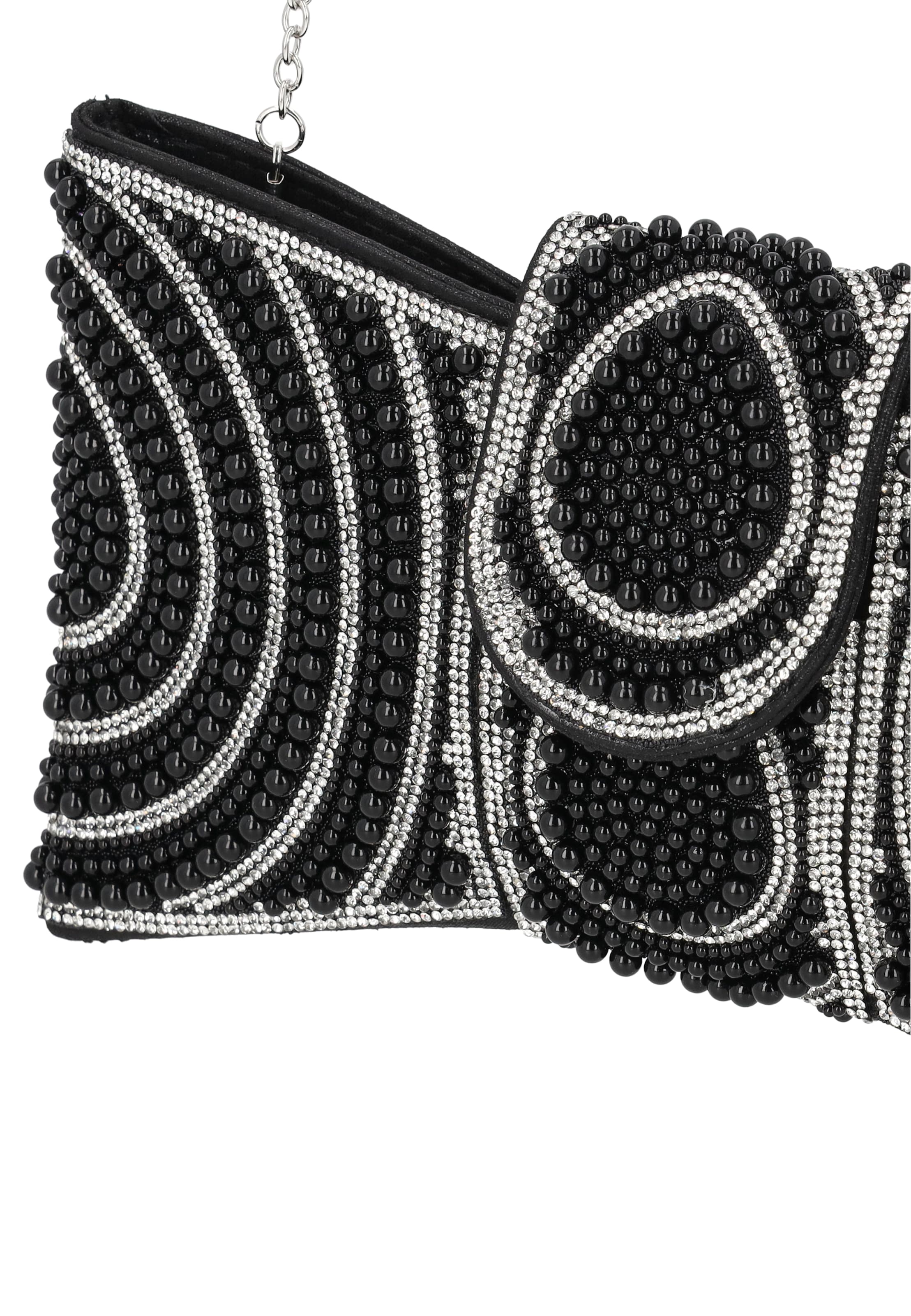 faina Clutch in Schwarz