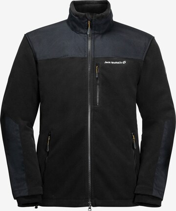 JACK WOLFSKIN Funktionsfleecejacke 'Blizzard' in Schwarz: predná strana