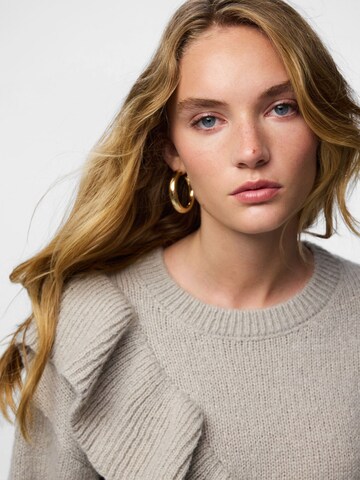 Pull-over 'PCNor' PIECES en gris