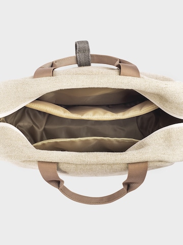 8000kicks Backpack 'Small Hemp Backpack in Beige and Green' in Beige