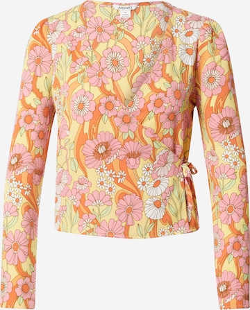 Monki Blouse in Yellow: front